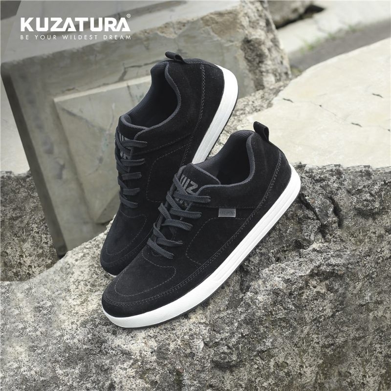 Sepatu Pria Casual Hitam Original Laki Laki Kulit Sneakers Cowok Kasual Kulit Murah Dewasa