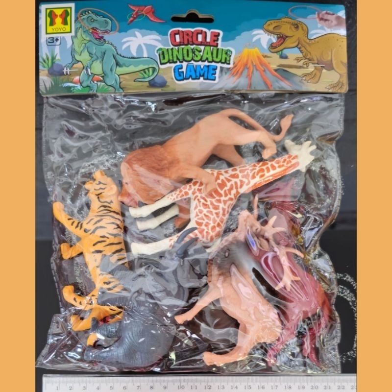 Insect World Circle Dinosaur Game A110 Mainan Anak Animals Kebun Binatang Safari Zoo Pajangan Topper