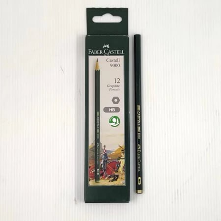 

FABER-CASTELL 9000 PENCIL HB PENSIL 12PCS