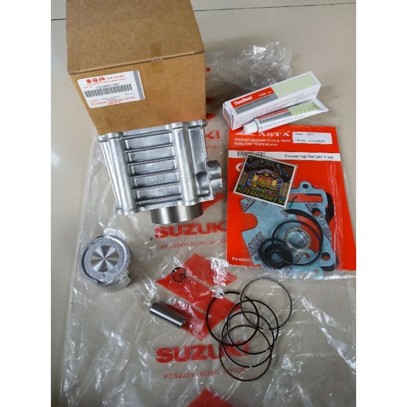 BLOK SEHER LENGKAP+PISTON KIT SUZUKI NEX/NEX 2/ADRESS/LEST