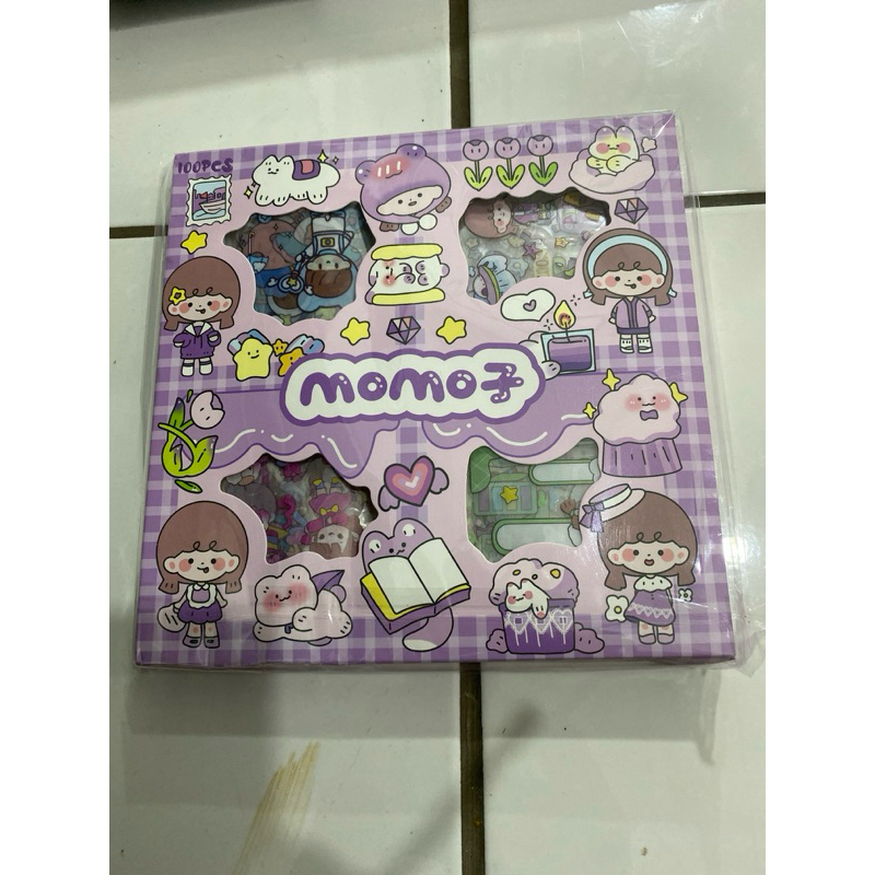 

mainan stiker momo 1 box isi 100 pcs