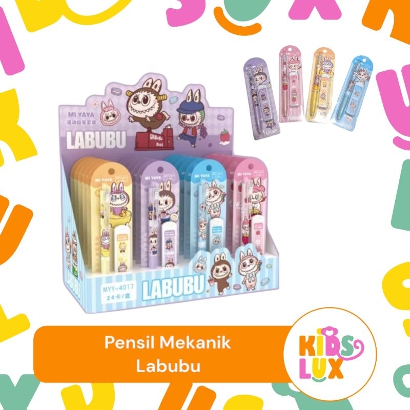 

Pensil Anak Mekanik Labubu Free isi pensil