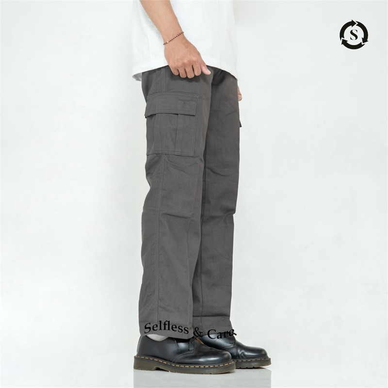 Selfless - Celana Cargo Slim Straight Fit Panjang Pria