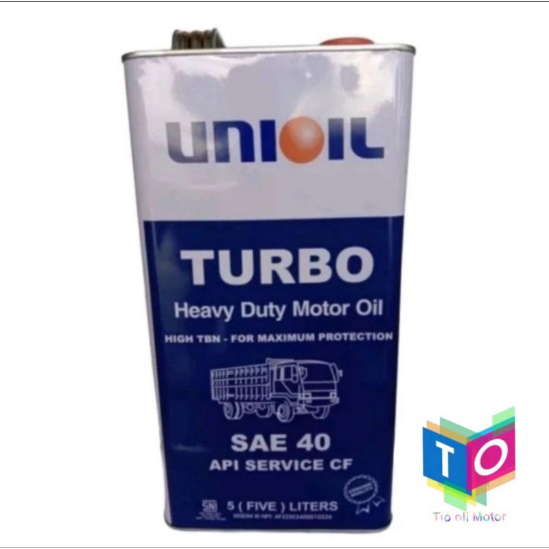 Unioil Turbo SAE 40 Diesel (5liter) Oli Mesin Unioil Diesel