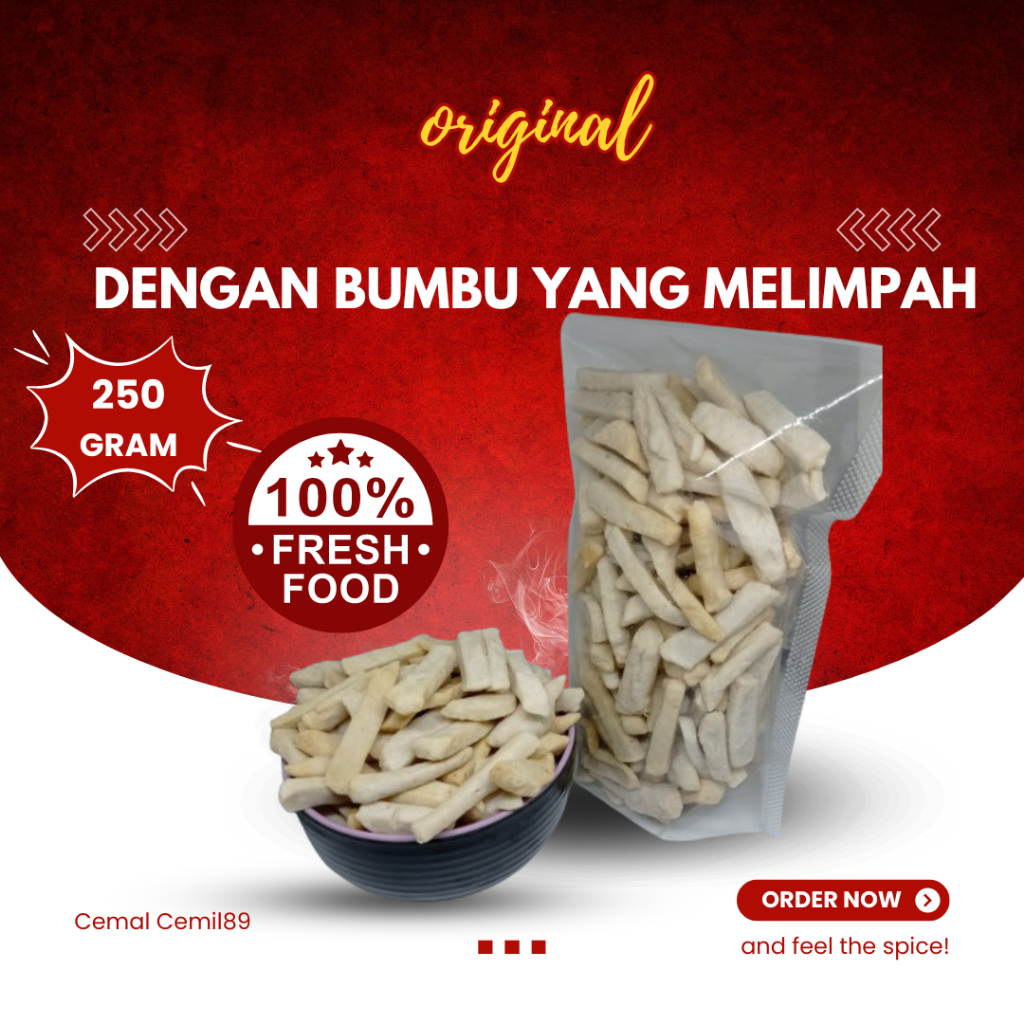 

Kripik Basreng Bumbu Basah Daun Jeruk Halal Netto 250 gram