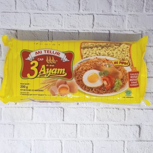 Mie Telur Cap 3 Ayam Isi 2Keping