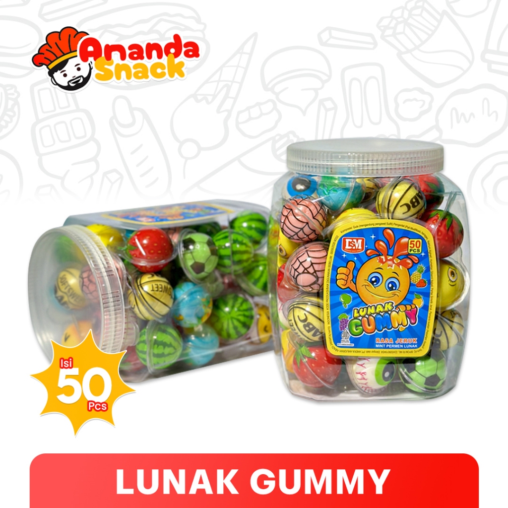 

Lunak Gummy - Permen Lunak Mint Bentuk Bulat