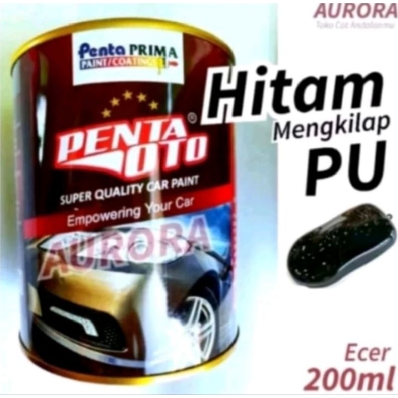 Cat Hitam Mengkilap PU Penta Oto Black Gloss PU Polyuretane