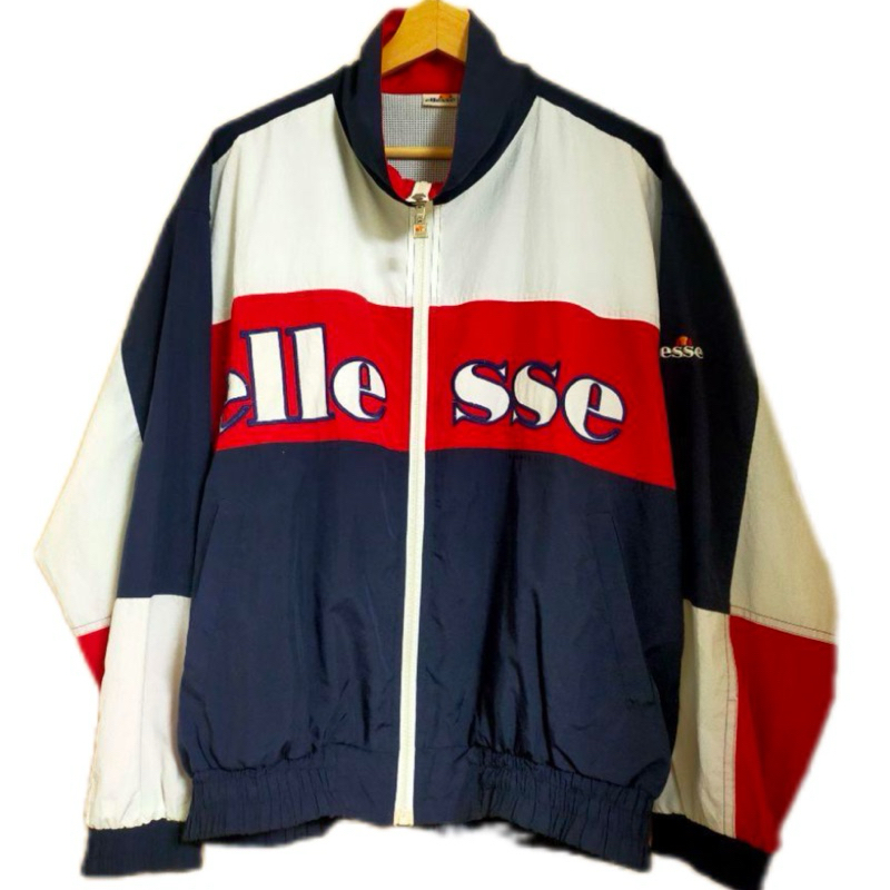 Jaket Ellesse colorblock vintage