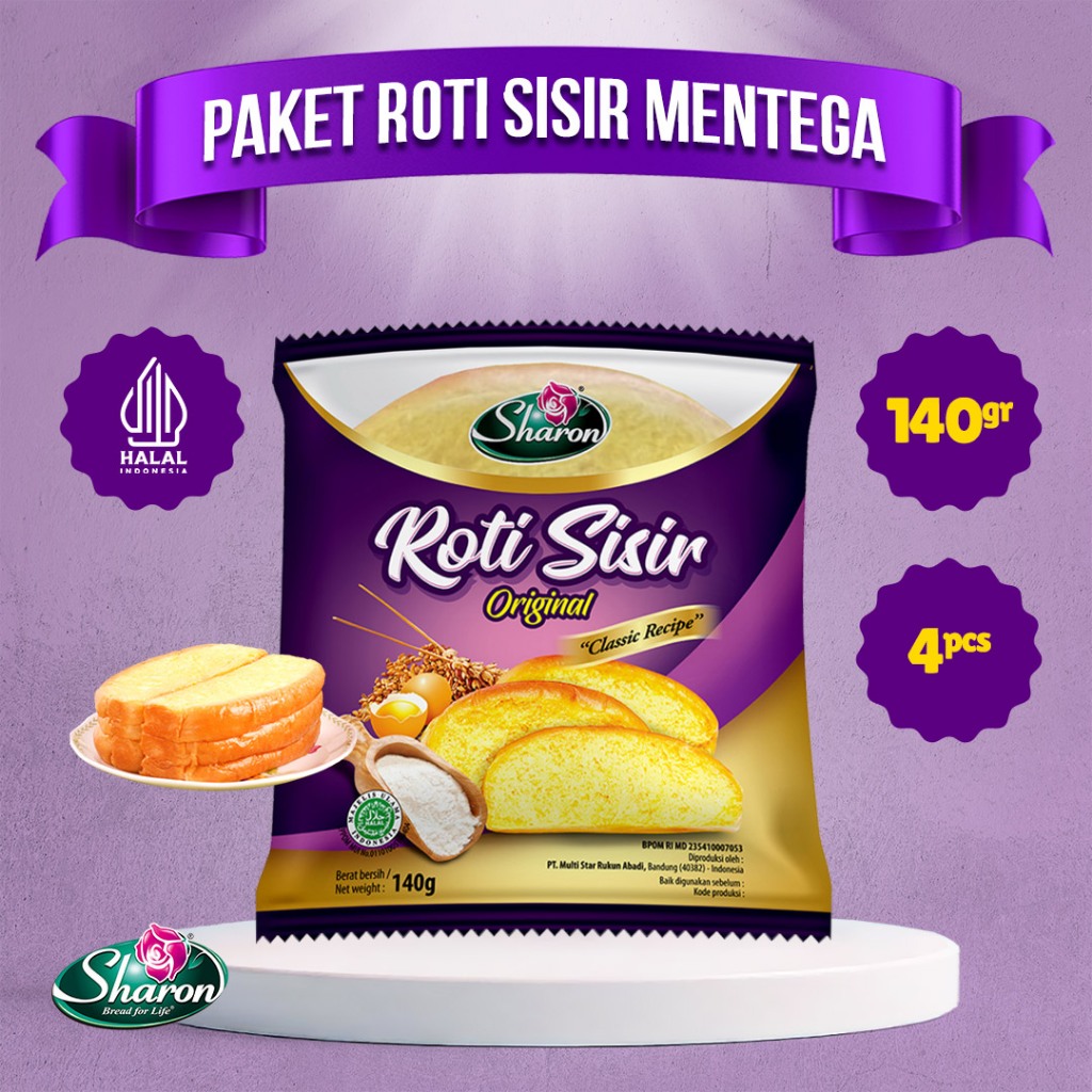 

( PAKET ) Roti Sisir Original Sharon Bakery 140gr