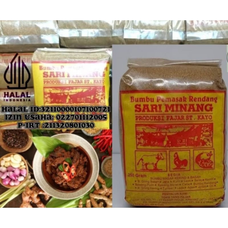 

Sari minang bumbu kari kambing 250 Gram TOP
