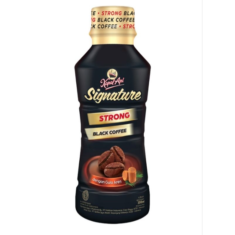 

Kapal Api Signature Strong Black Coffee Pet 200 ml botol siap minum