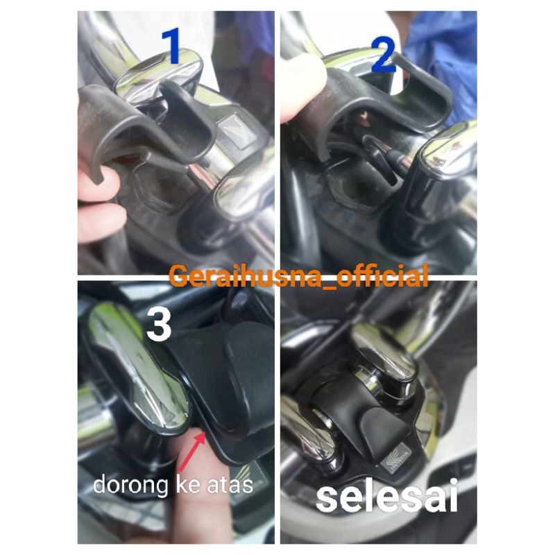 FGH Gantungan barang PCX ADV cantolan stang motor PCX gantungan kait barang di setang tanpa baut