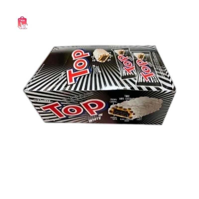 

Delfi Top Wafer Snack - Black & White (1 box/24 pcs)