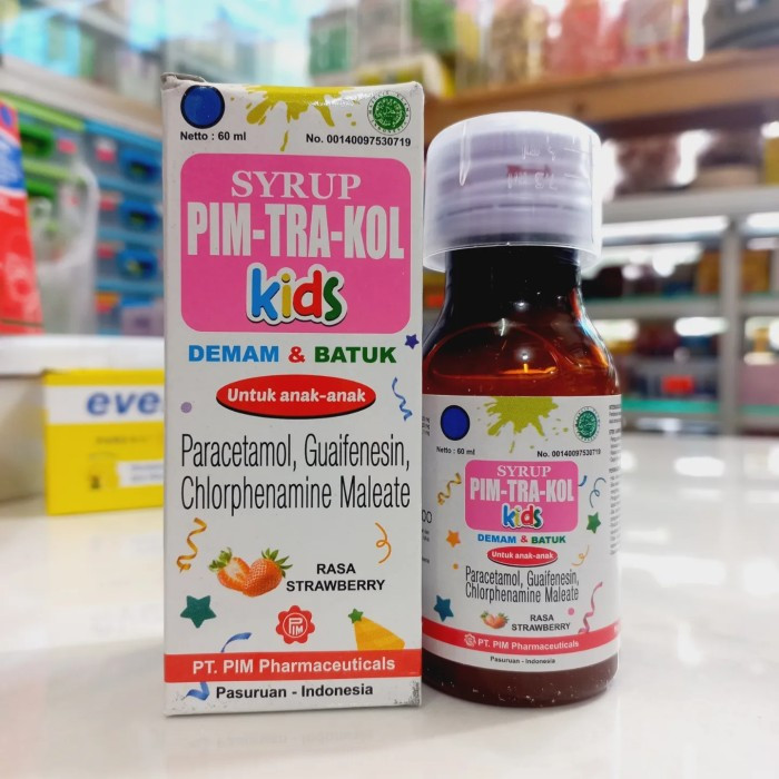 PIMTRAKOL KIDS RASA STRAWBERRY SYRUP 60 ML