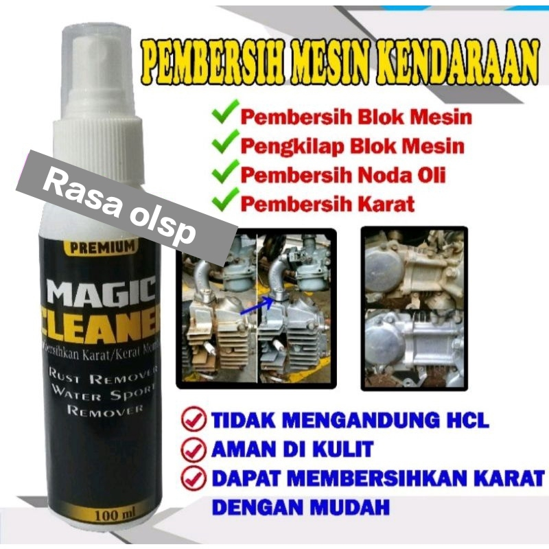 Pembersih Kerak/Karat pada Mesin Motor dan Mobil Magic Cleaner Pembersih Blok Mesin pembersih cvt pe
