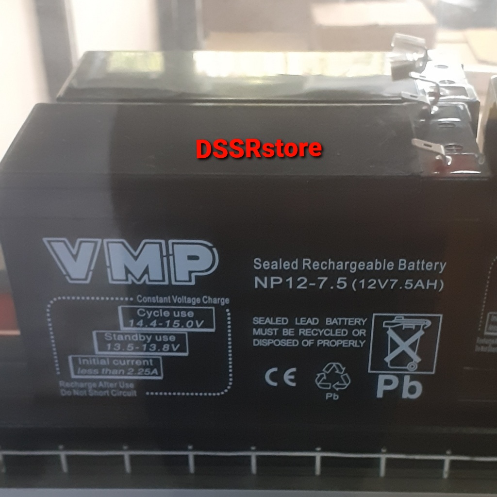 Aki kering VMP 12V-7,5AH/BATERAI 12V- 7,5AH