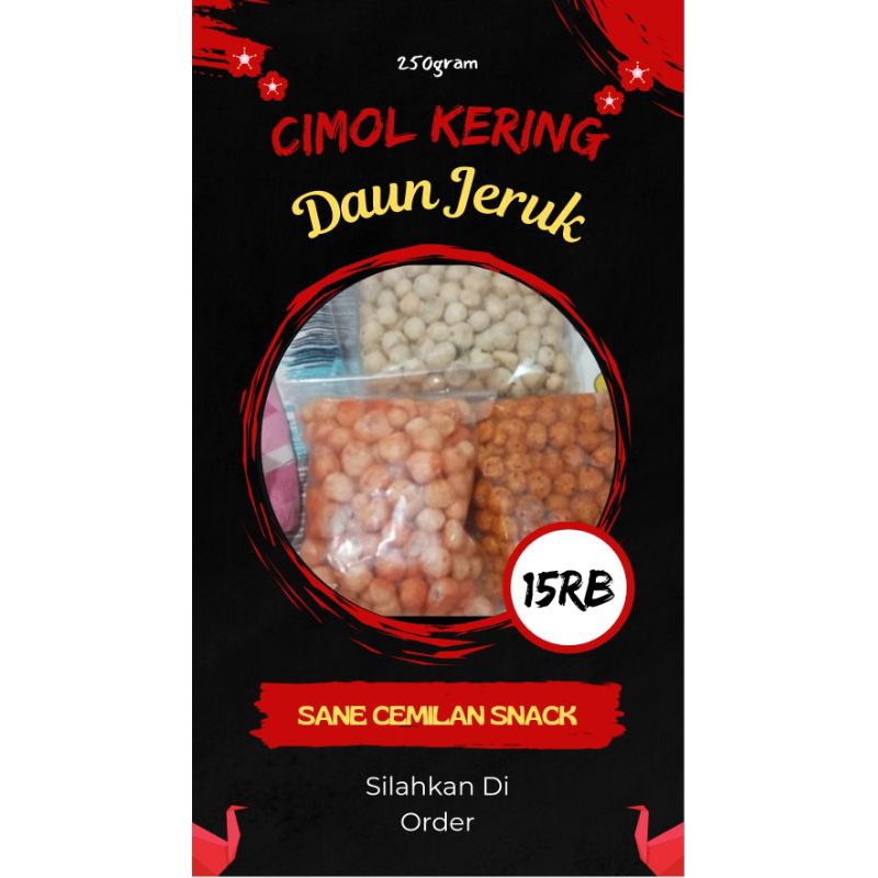 

Cimol Kering/Endog Lewo 250 Gram Daun jeruk Pedas dan Original