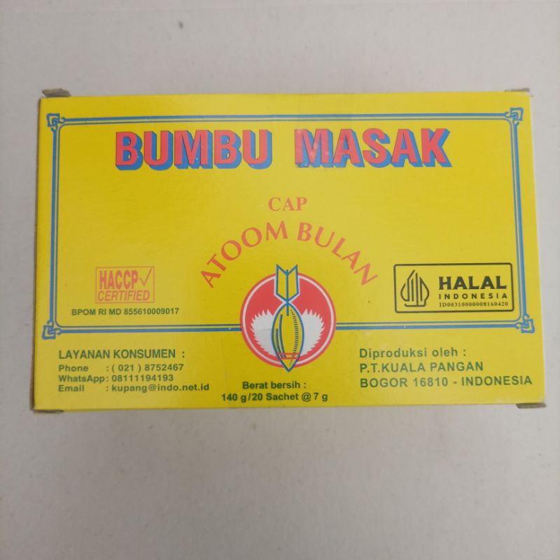 

Bumbu Masak Cap Atoom Bulan (atom bulan) / 1 pack