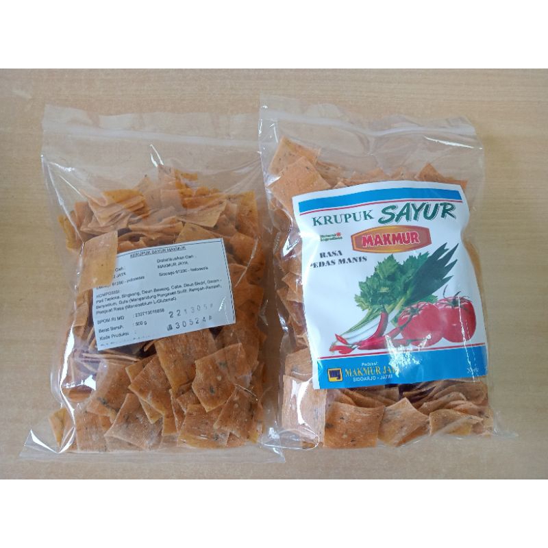 

KERUPUK MAXI CAP MAKMUR, Krupuk rasa pedas manis khas Sidoarjo (best seller)