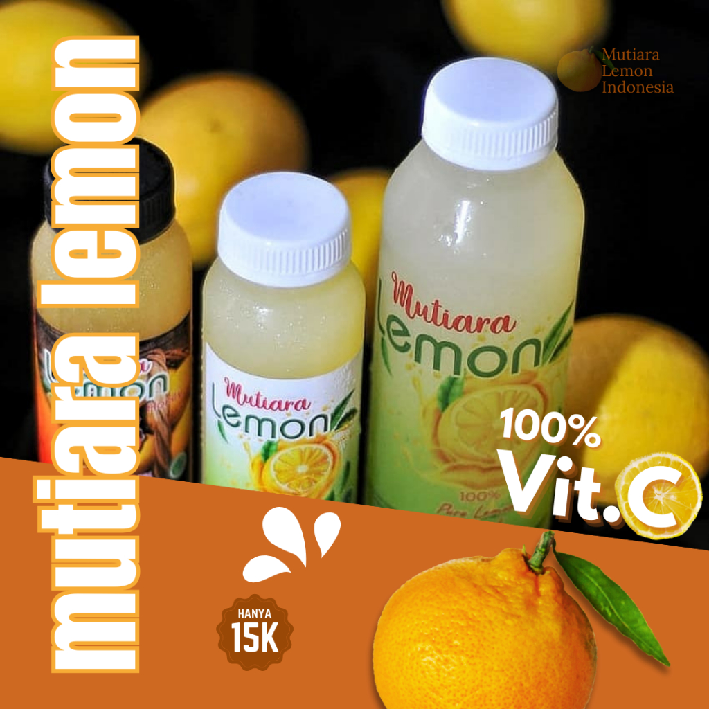 

MUTIARALEMON 100% SARI LEMON MURNI 250ml DIET & DETOX