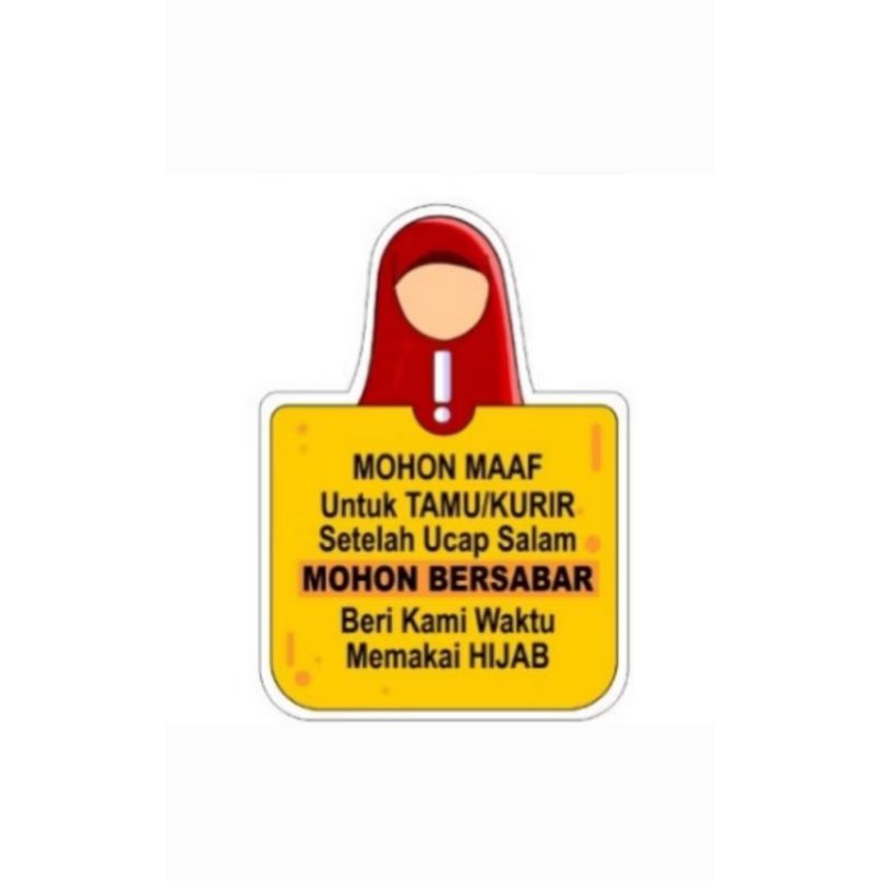 

Stiker Mohon Tunggu Untuk Tamu Atau Kurir Paket