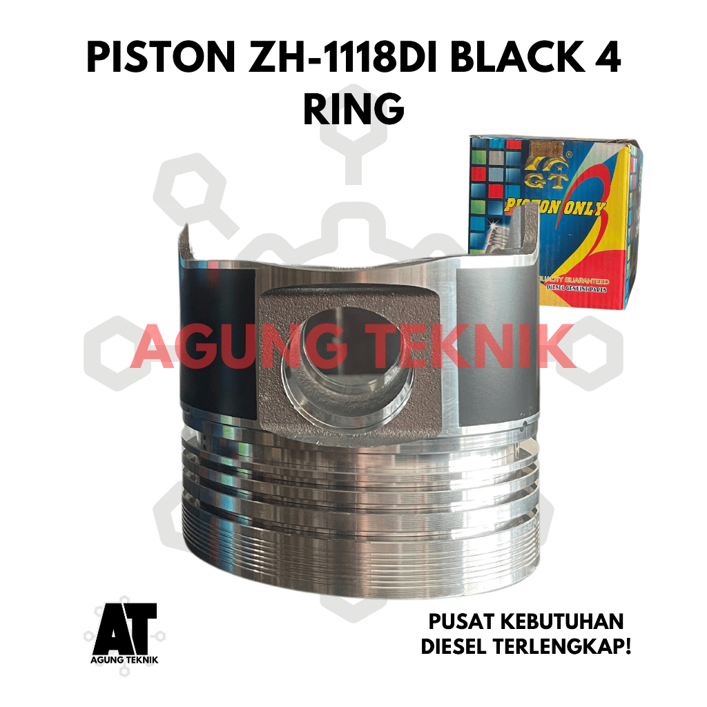 ⁠Piston ZH-1118DI / Seher ZH-1118 Black 4 Ring GT