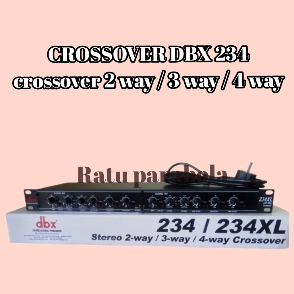 crossover DBX  ORIGINAL 234 CROSSOVER 2 WAY / 3 WAY /4 WAY dbx 234 / 234xl