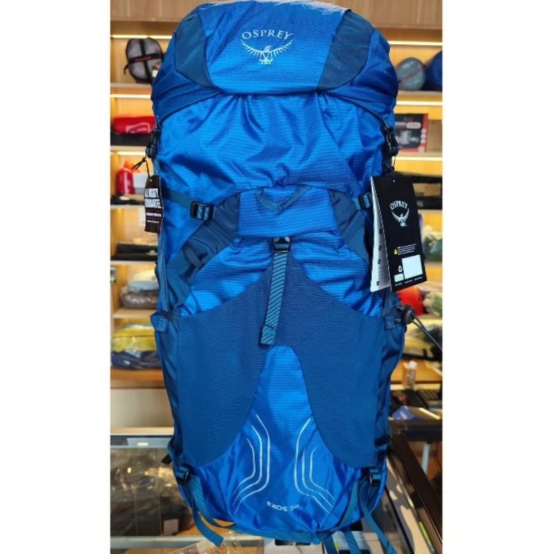 CARRIER OSPREY EXOS 58 BLUE RIBBON BACKPACK MEN'S ULTRALIGHT ORIGINAL