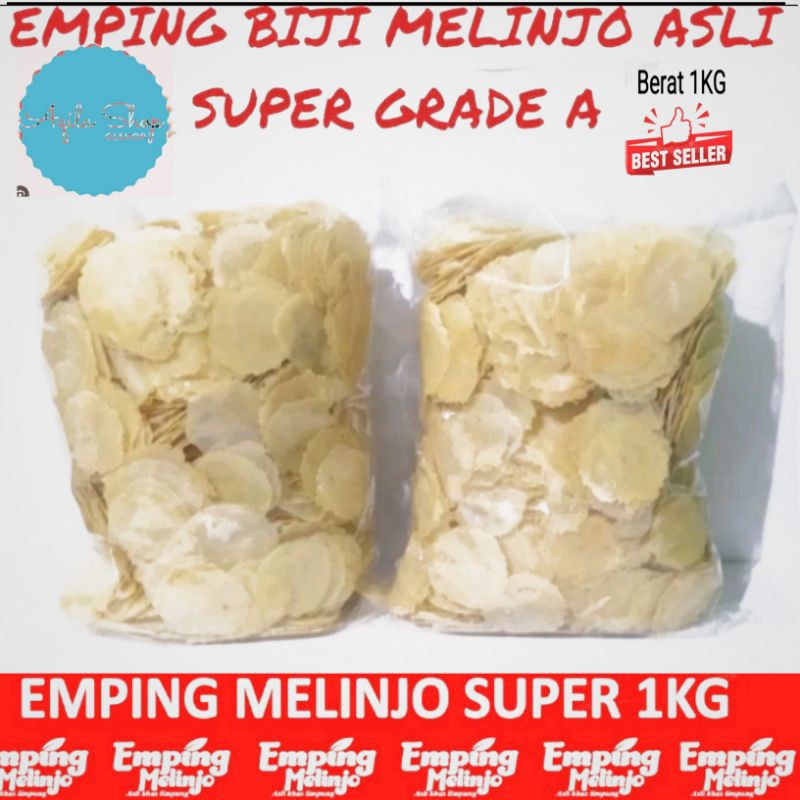 

krupuk emping melinjo asli dari buah melinjo (1 kg)pull kering