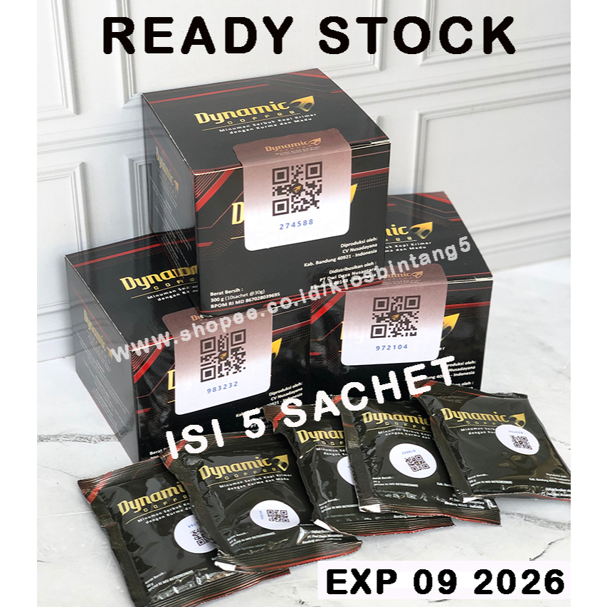 

KOPI DYNAMIC ECER 5 sachet original | kopi dinamik | minuman kopi dynamik