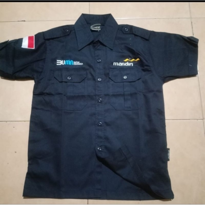 KEMEJA BUMN MANDIRI SERAGAM LIVIN MANDIRI BAJU BUMN BANK MANDIRI