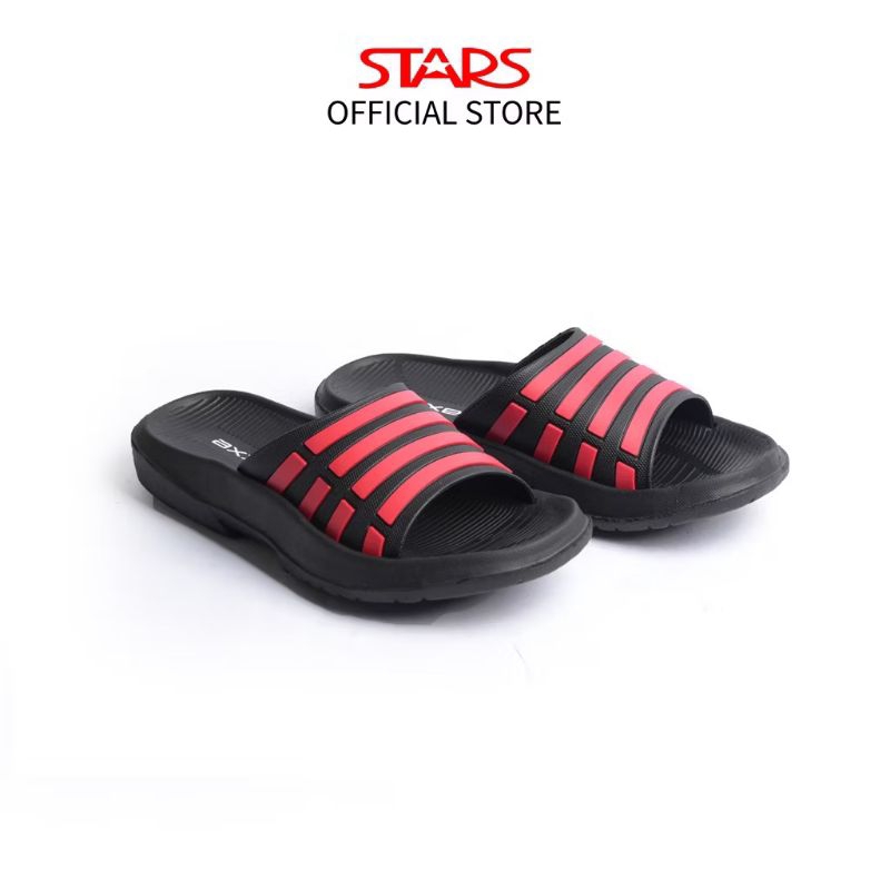 AXXE 1006 Black  Red Sandal Slop Anak