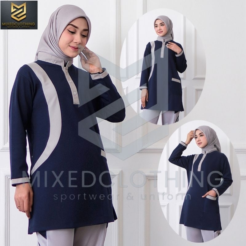 RB Baju kaos olahraga muslim wanita/atasan olahraga tunik/Baju olahraga muslim/baju olahraga wanita