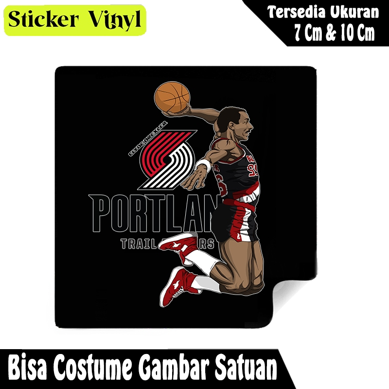 

Radit667 Stiker Sticker Pemain Basket Clyde Drexler Portland Bahan Vynil Tahan Air Bisa Custom Gambar