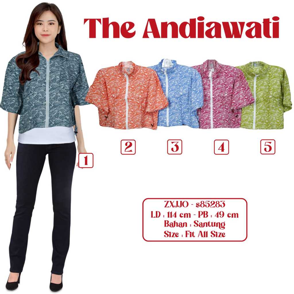 BLOUSE BATIK WANITA LENGAN PENDEK BLOUSE REMAJA ATASAN WANITA MURAH BATIK WANITA RIA BATIK SOLO