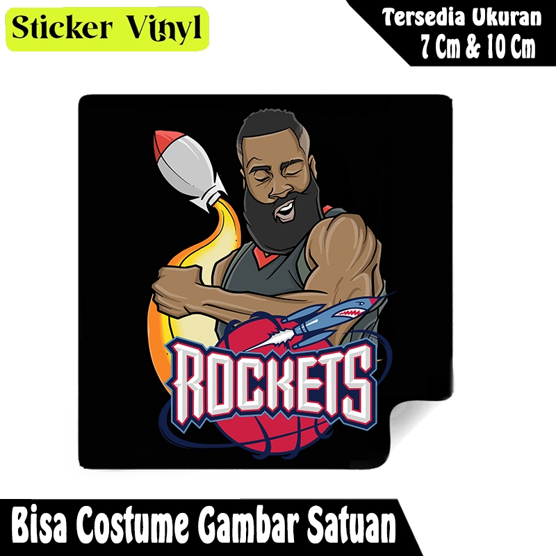 

Radit667 Stiker Sticker Pemain Basket Harden The Rocket Man Bahan Vynil Tahan Air Bisa Custom Gambar