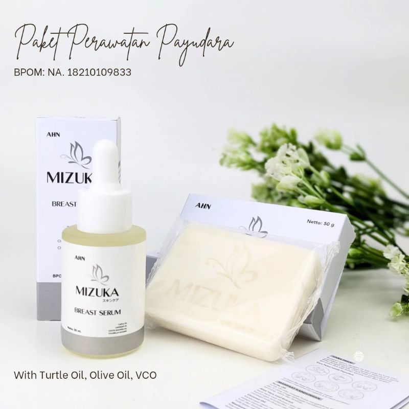 TERLARIS..!! PAKET MIZUKA BAR SOAP DAN MIZUKA BREAST SERUM PERAWATAN PAYUDARA TERBAIK 100% ORIGINAL 