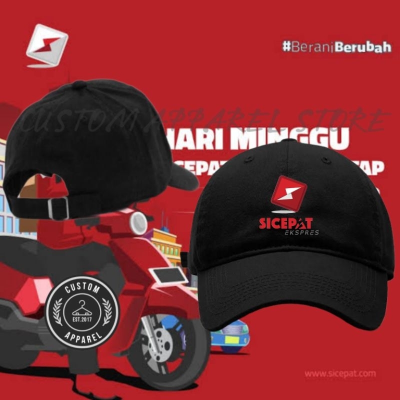 Topi Baseball Cap - Sicepat Express Logo