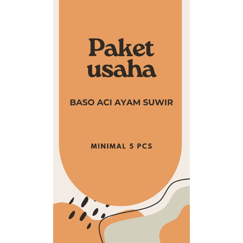 

PAKET USAHA BASO ACI AYAM SUWIR MINIMAL 5PCS