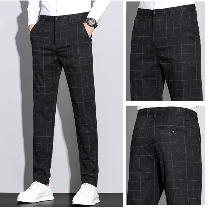 Celana Tartan Pria Celana Pria celana Panjang Pria Celana Tartan woll long pants tartan