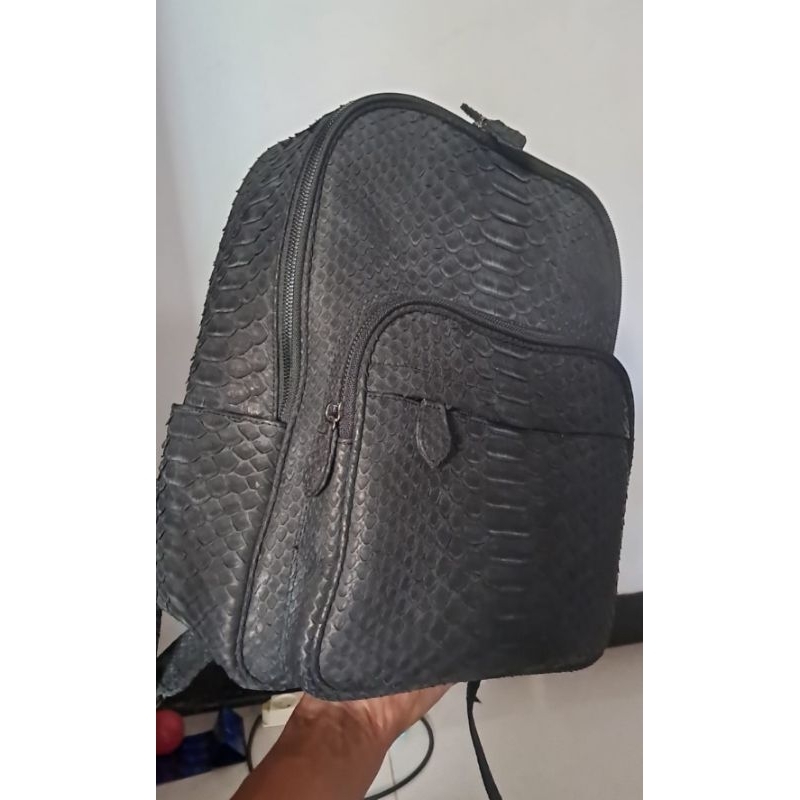 SALE Tas Ransel premium kulit ular nobuk