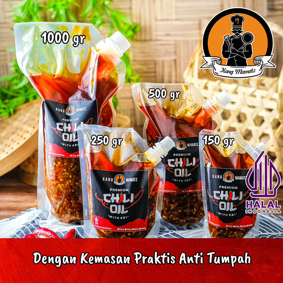 

Chili Oil Halal MUI 1000 gr/Minyak Cabai Halal MUI