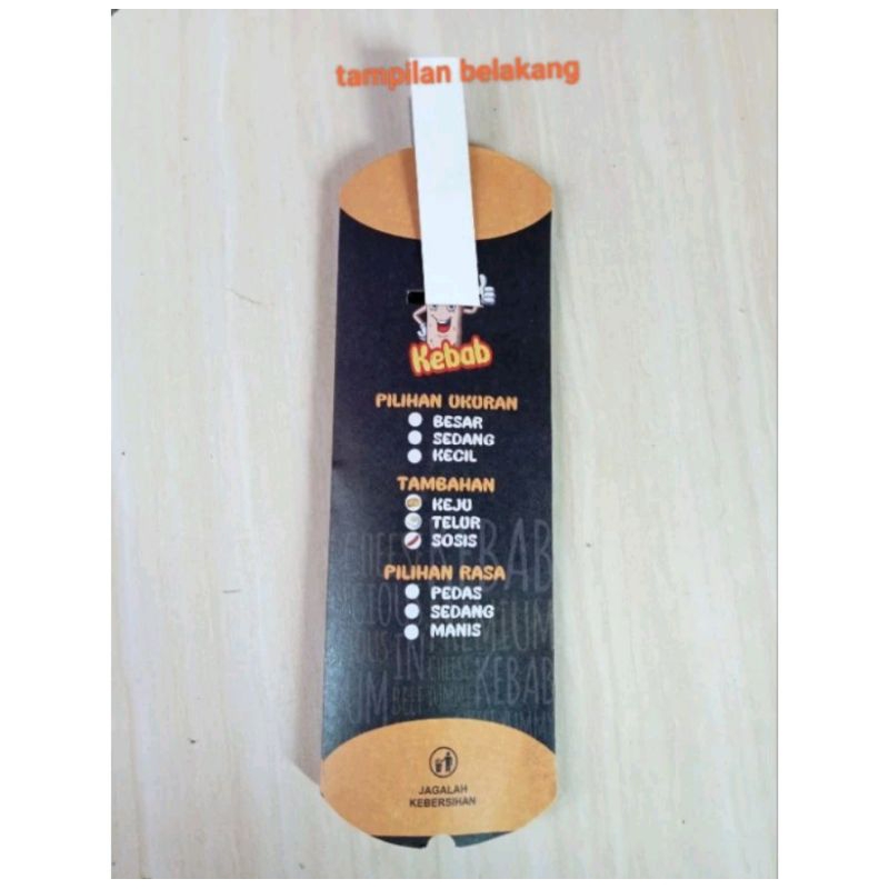 

@100pcs bungkus kebab Mini/kemasan kebab kecil+tarik an
