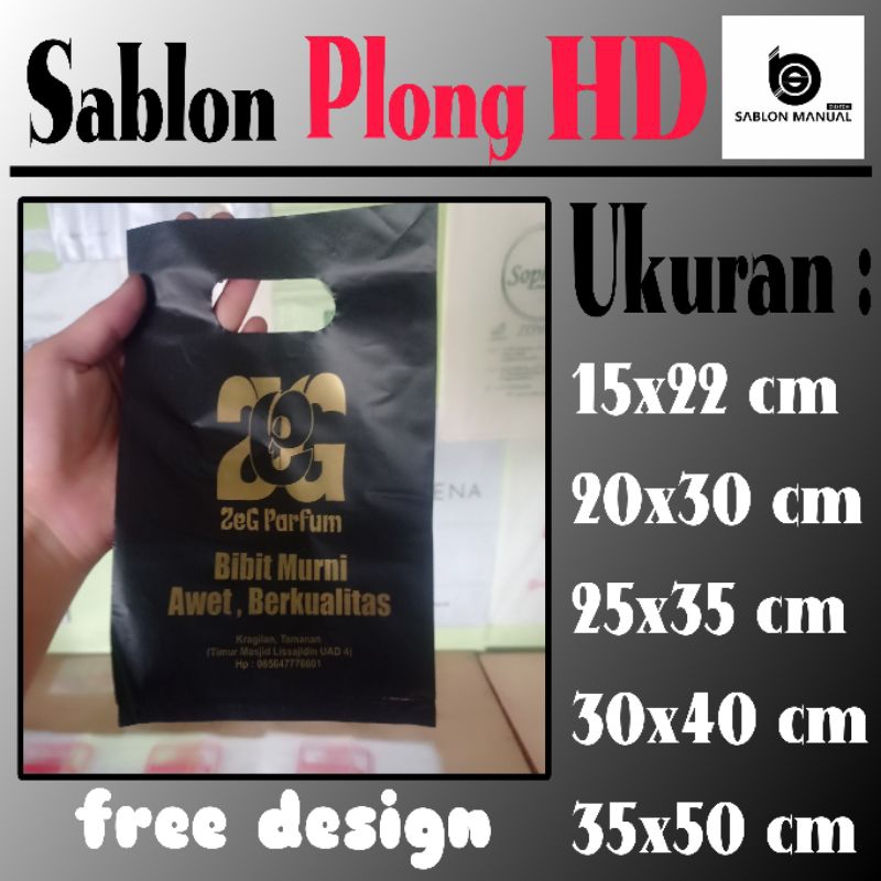 

SABLON PLASTIK PLONG HD 15X22 CM