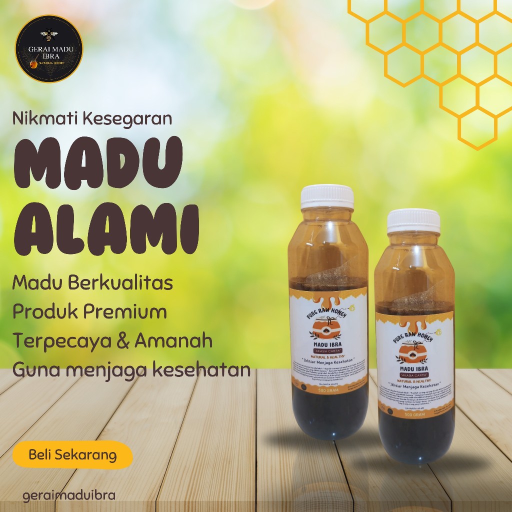 

2 Botol Madu Akasia, Madu Original, Madu Kesehatan, Madu Murah