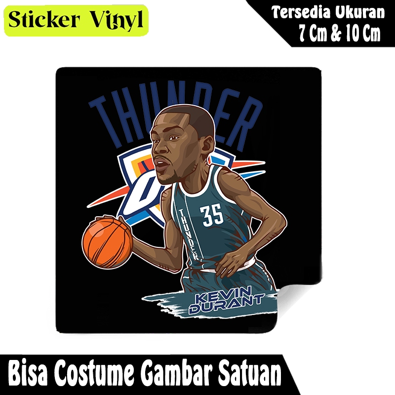 

Radit667 Stiker Sticker Pemain Basket kevin Durant Thunder Bahan Vynil Tahan Air Bisa Custom Gambar