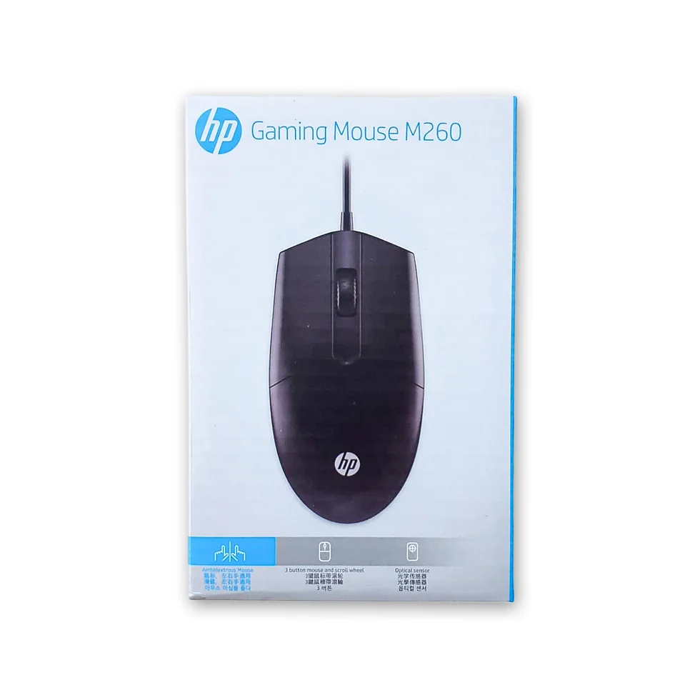 MOUSE USB HP M260 M 260 ORIGINAL / USB MOUSE / HP GAMING MOUSE M 260