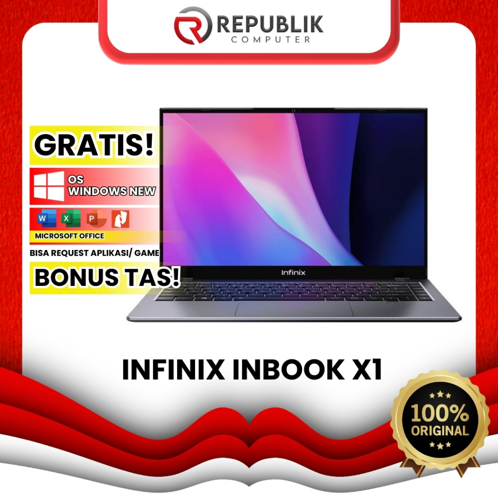 ORIGINAL Laptop infinix inbook x1 pro Ram besar udah ssd Termurah super kenceng