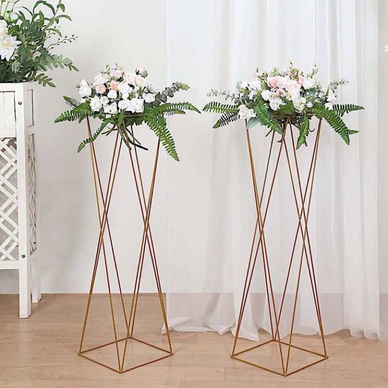 Standing bunga besi dekorasi pesta stand flower wedding (Ready stok)